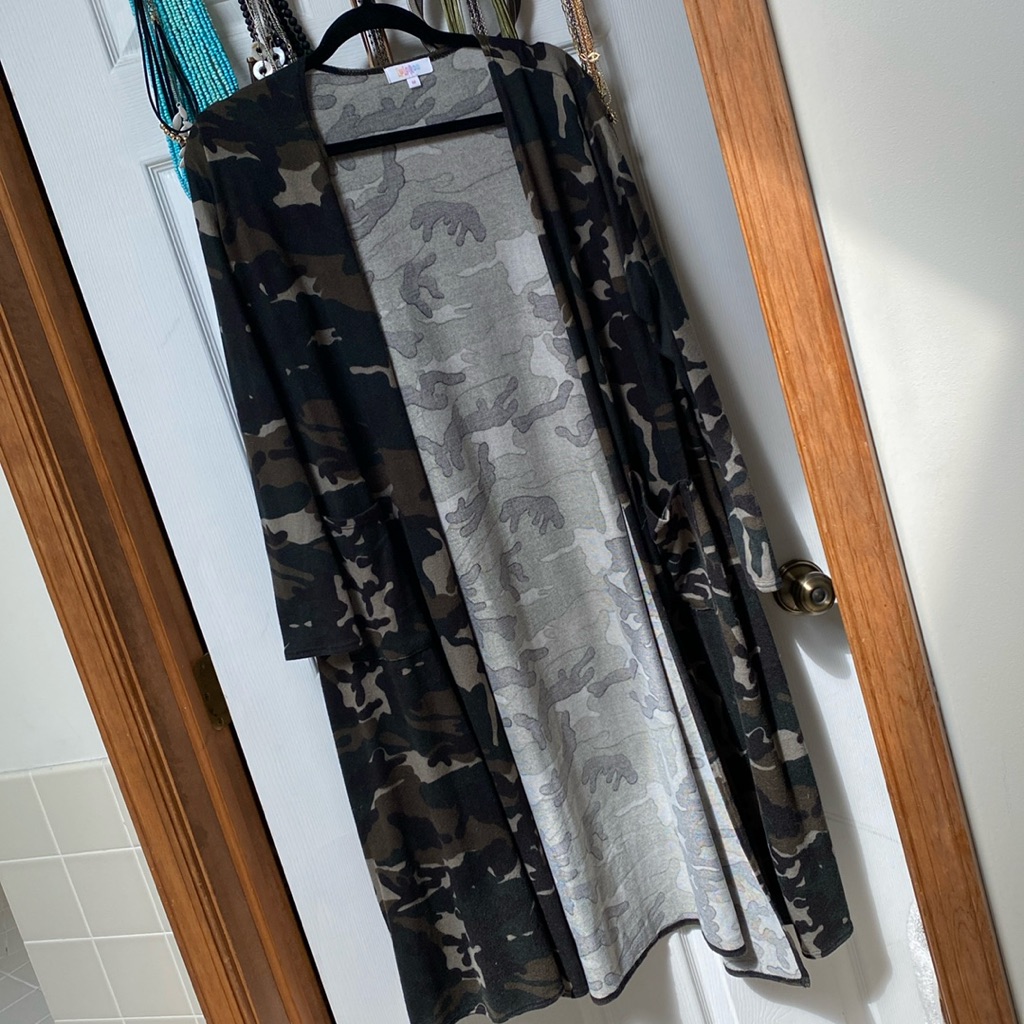 Camouflage Long Cardigan